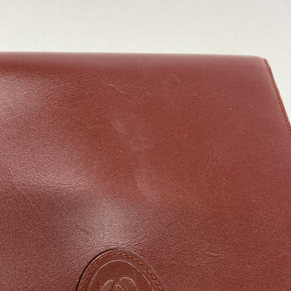 Cartier Clutch Must Leather Bordeaux Gold — view 6