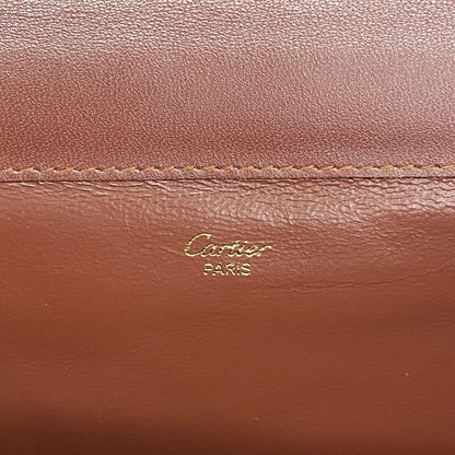 Cartier Clutch Must Leather Bordeaux Gold — view 5