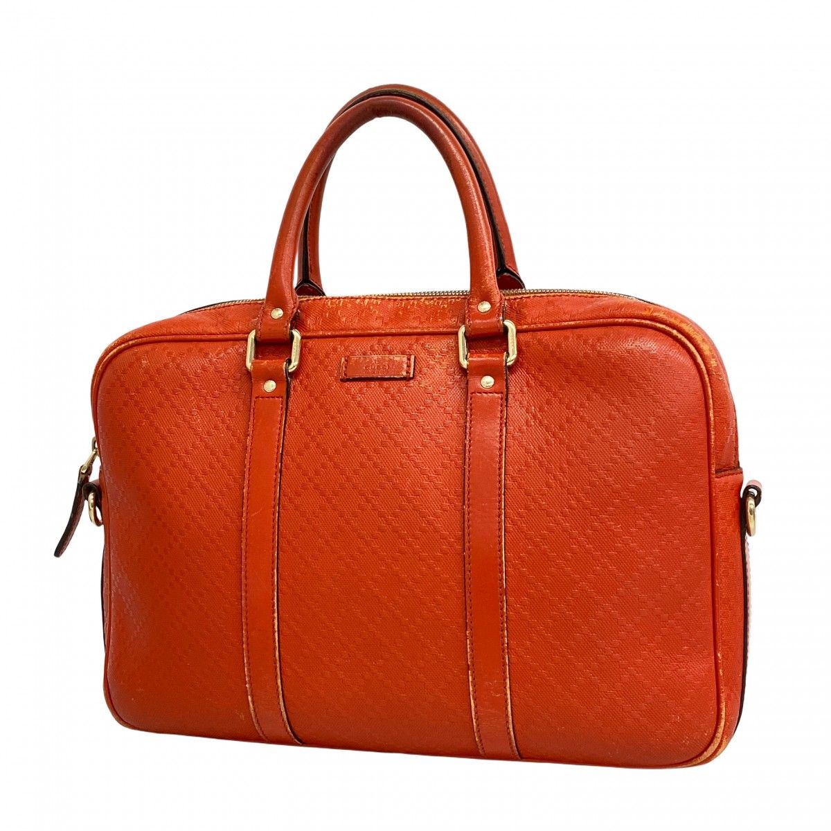 Gucci Business Bag Diamante Orange Gold