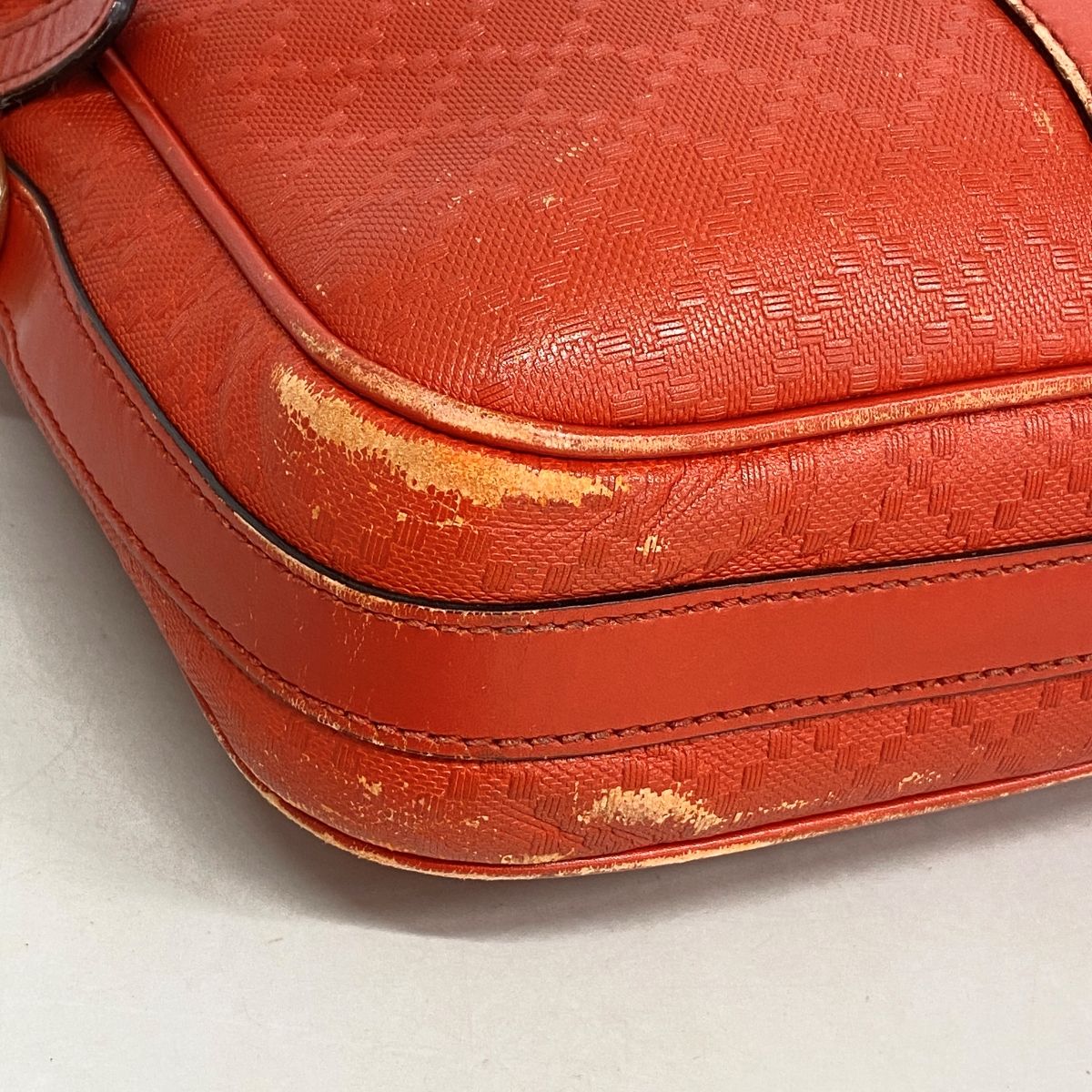 Gucci Business Bag Diamante Orange Gold — view 6
