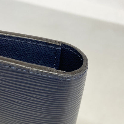 Louis Vuitton Wallet Epi Portefeuille Brazza Blue — view 5