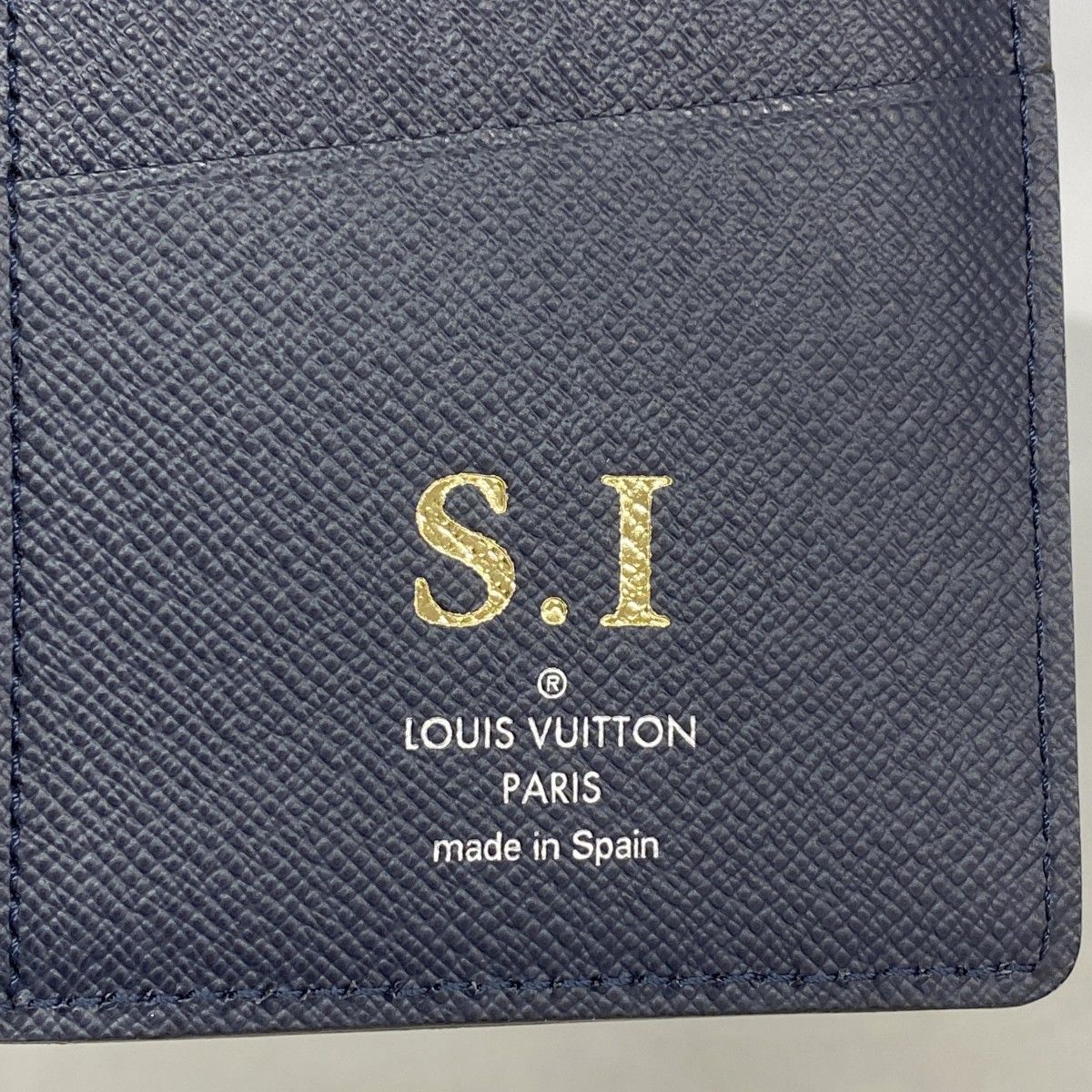 Louis Vuitton Wallet Epi Portefeuille Brazza Blue — view 4