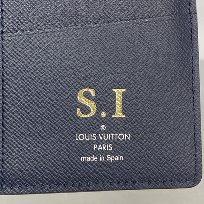 Louis Vuitton Wallet Epi Portefeuille Brazza Blue — view 4