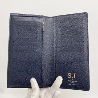 Louis Vuitton Wallet Epi Portefeuille Brazza Blue — view 3