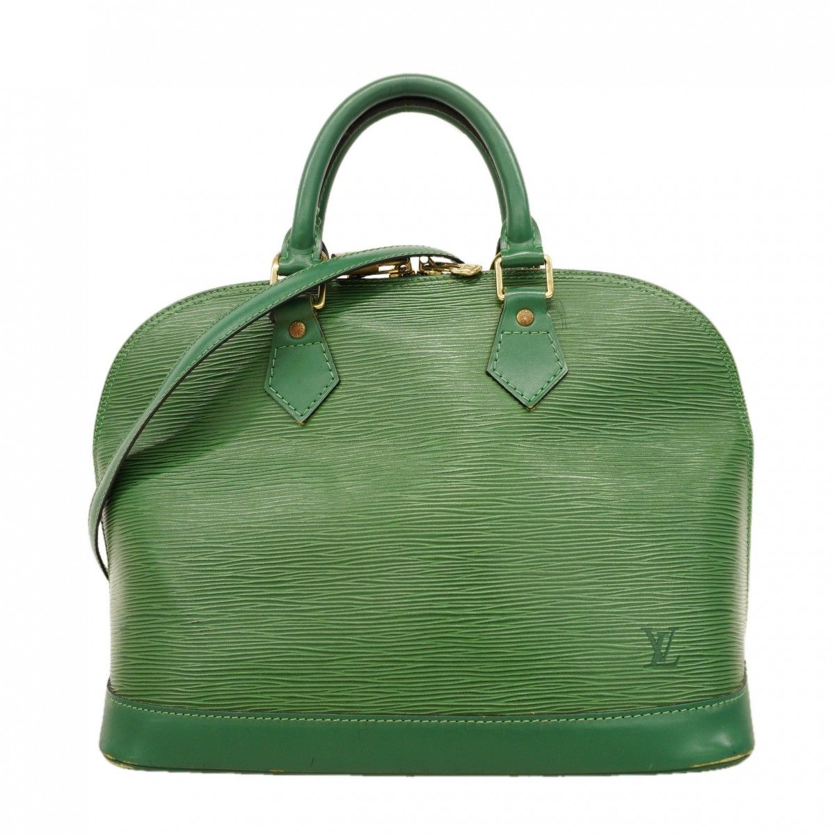 Louis Vuitton Handbag Epi Alma Borneo Green
