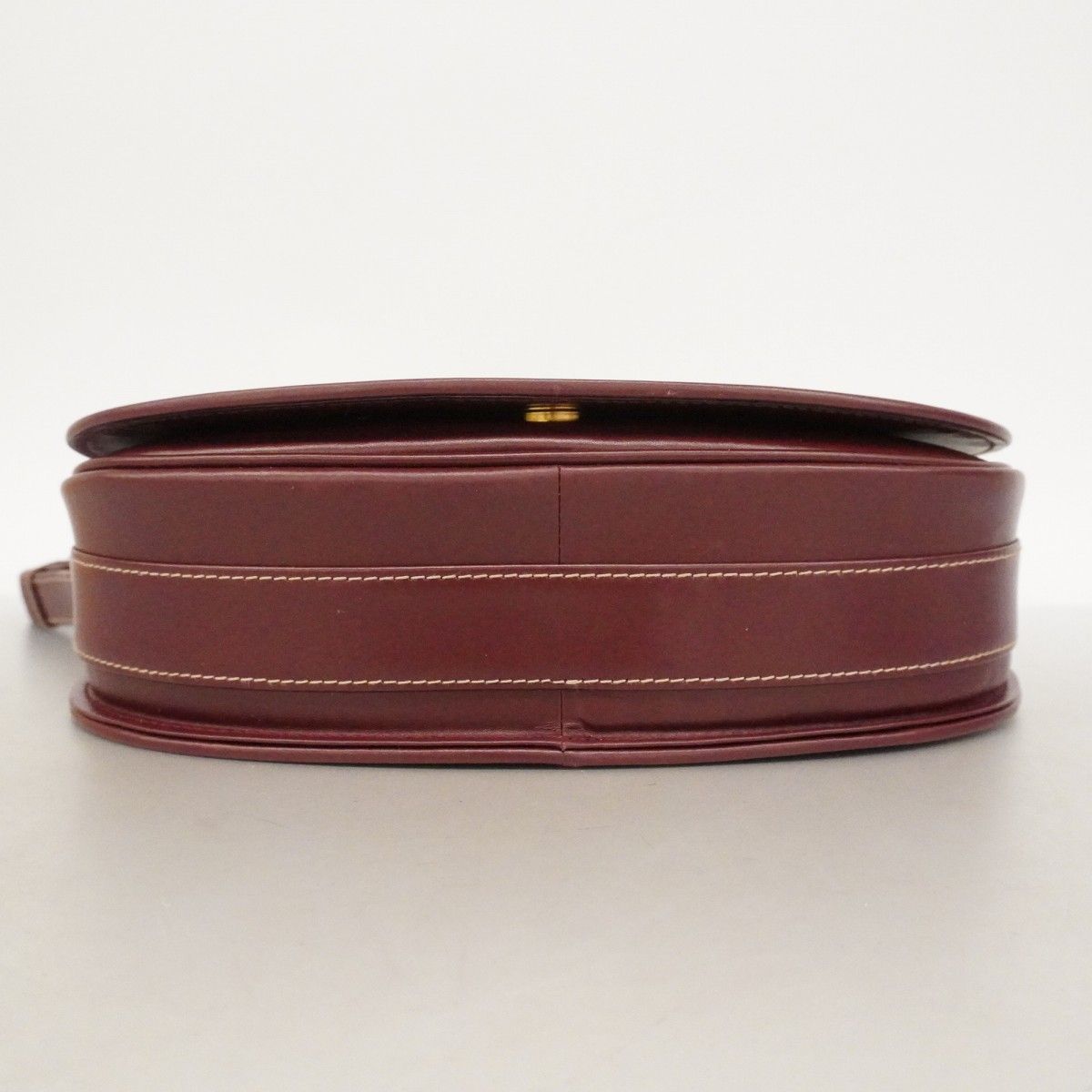 Cartier Shoulder Bag Must Leather Bordeaux Gold — view 3