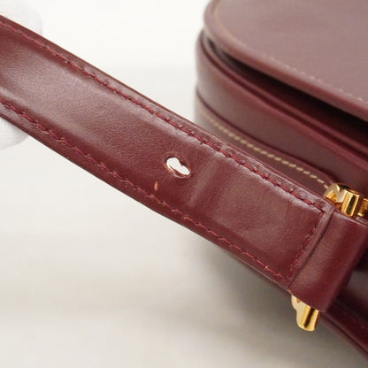 Cartier Shoulder Bag Must Leather Bordeaux Gold — view 7