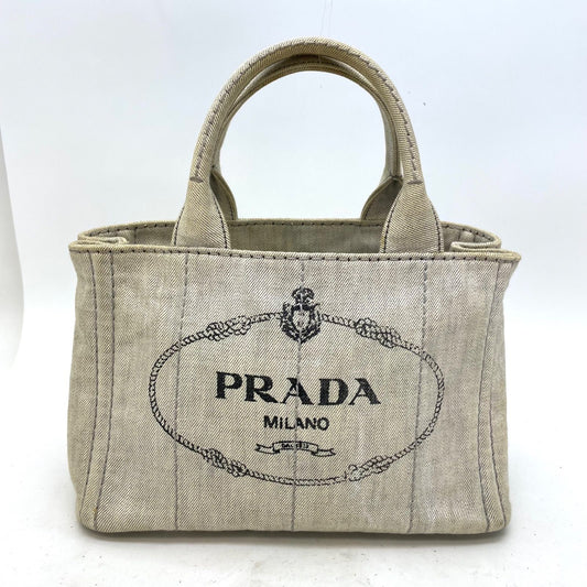 Prada Tote Canapa Canvas Travel