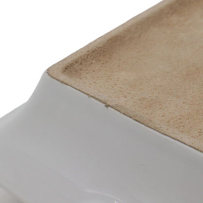 Hermes Ashtray Tray Case Karesansui Japanese Garden Ceramic White Bordeaux — view 5
