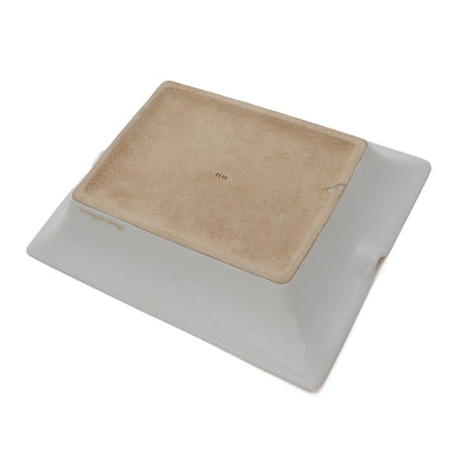 Hermes Ashtray Tray Case Karesansui Japanese Garden Ceramic White Bordeaux — view 2