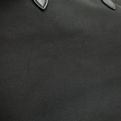 Prada Logo Jacquard Tote Shoulder Canvas Leather Nero Black — view 8