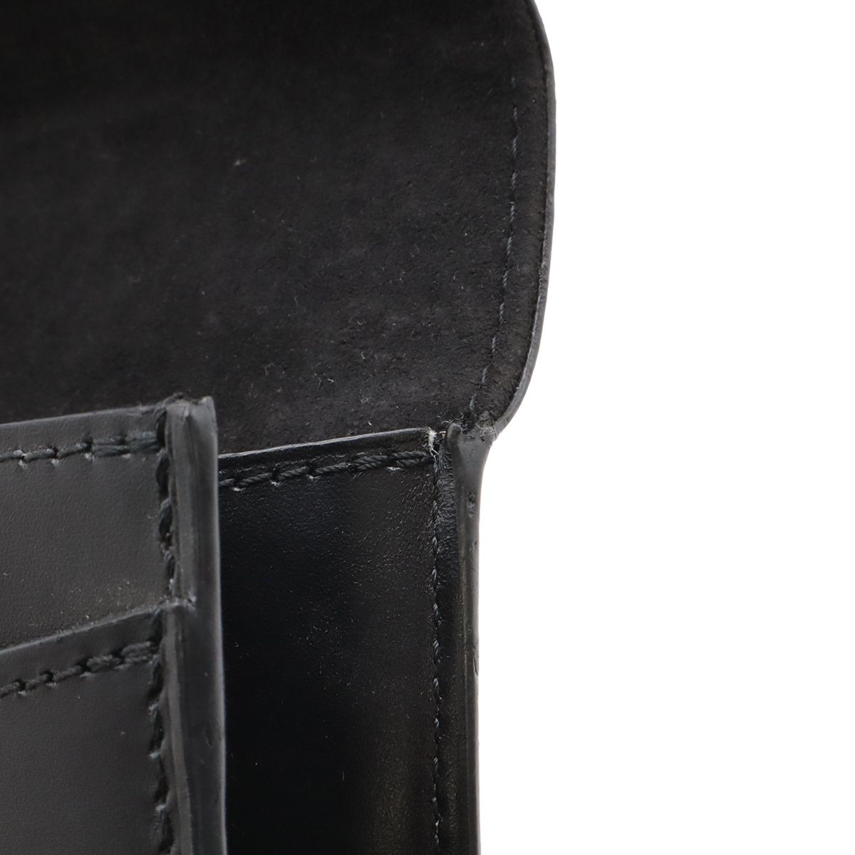 Louis Vuitton Pochette e MM Chain Shoulder Bag Crossbody Leather Noir Black — view 7
