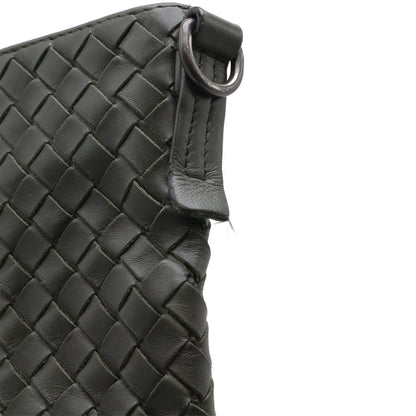 Bottega Veneta Intrecciato Shoulder Bag Crossbody Leather Dark Brown — view 6