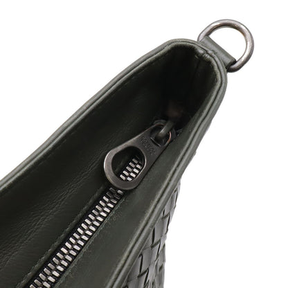 Bottega Veneta Intrecciato Shoulder Bag Crossbody Leather Dark Brown — view 4