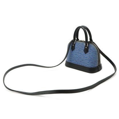 Louis Vuitton Epi Denim Nano Alma Mini Bag 2-Way Light Blue — view 2