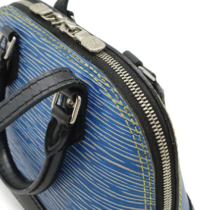 Louis Vuitton Epi Denim Nano Alma Mini Bag 2-Way Light Blue — view 4