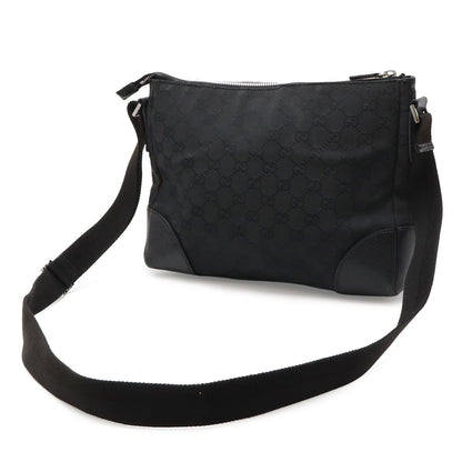 Gucci GG Canvas Shoulder Bag Crossbody Leather Black — view 2