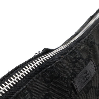 Gucci GG Canvas Shoulder Bag Crossbody Leather Black — view 5