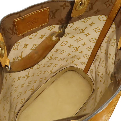 Louis Vuitton Monogram Vinyl Cover Amble MM Tote Shoulder Plastic Chain Brown — view 8