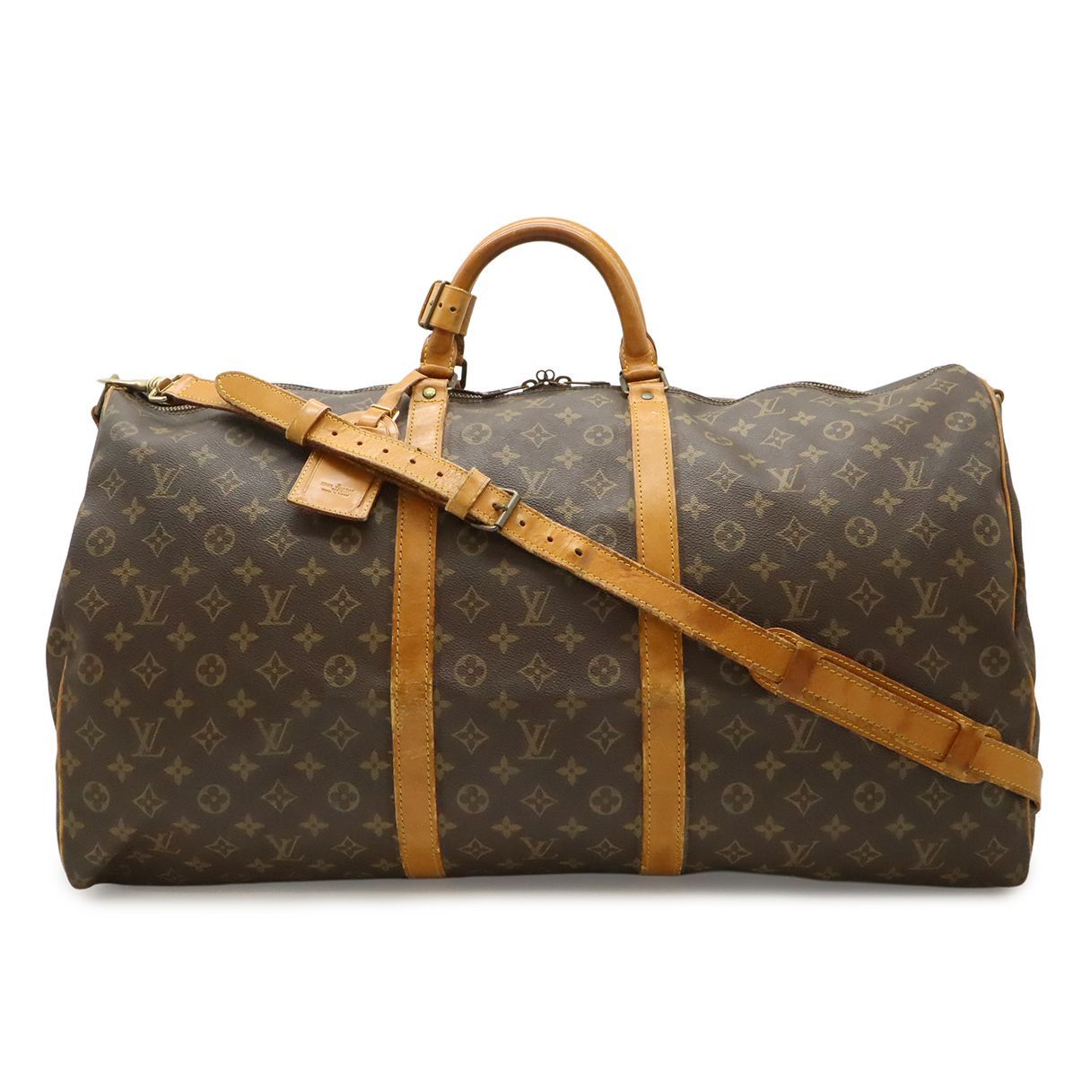 Louis Vuitton Monogram Keepall Bandouliere 60 Boston Bag Travel Purse 2-Way