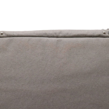 Prada Canapa Bijou Tote 2-Way Shoulder Bag Denim Nube Light Gray Overseas — view 4