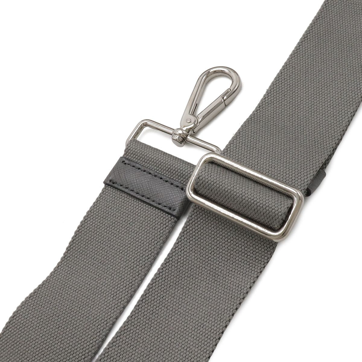 Prada Canapa Bijou Tote 2-Way Shoulder Bag Denim Nube Light Gray Overseas — view 7