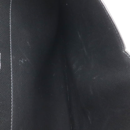 Hermes Terrill Business Briefcase Document Purse Leather Black Silver — view 8