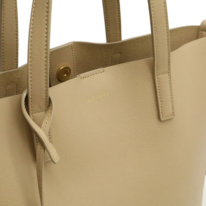 Saint Laurent Paris YSL Yves Toy Shopping Tote 2-Way Shoulder Leather Beige — view 8