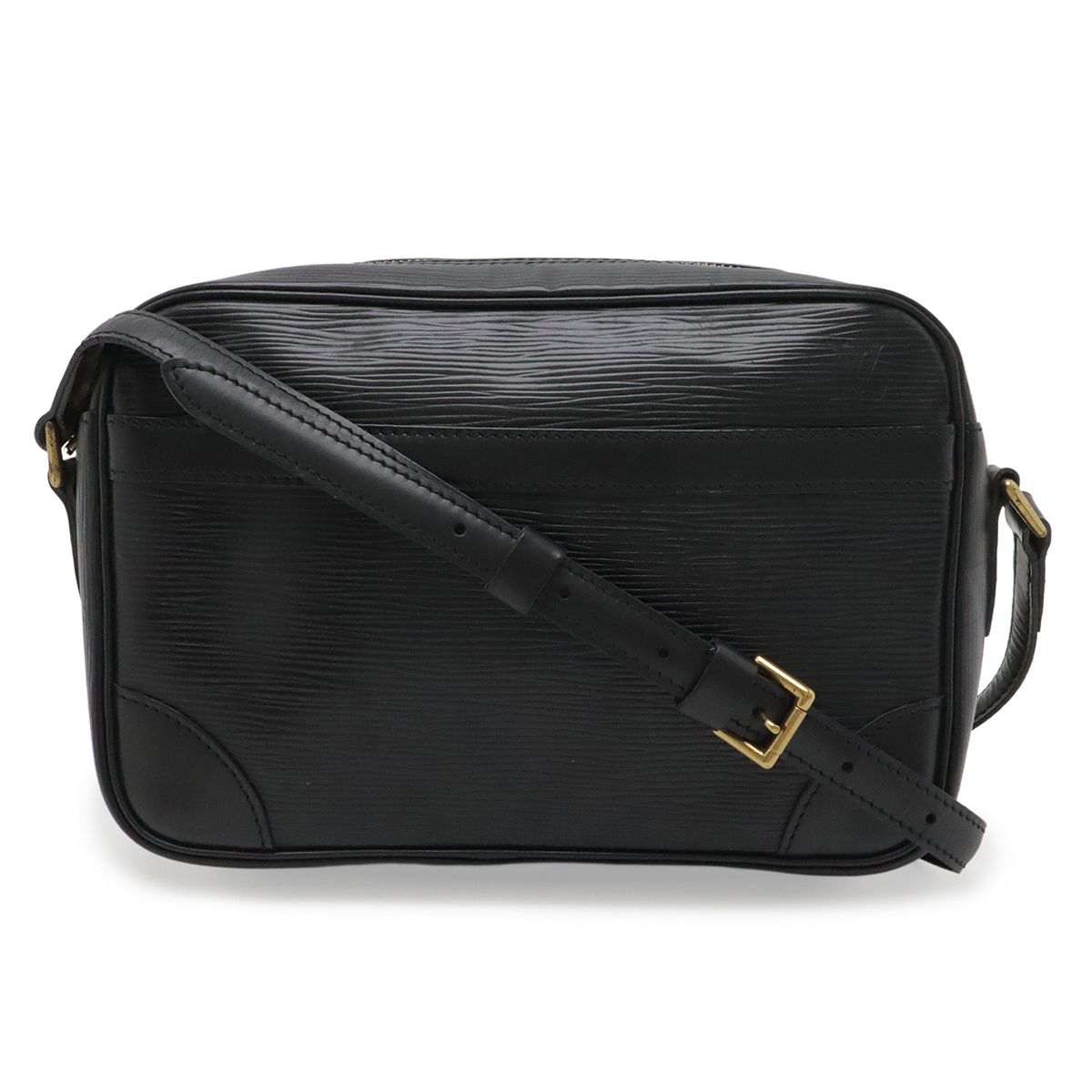 Louis Vuitton Epi Trocadero 24 Shoulder Bag Crossbody Leather Noir Black Gold