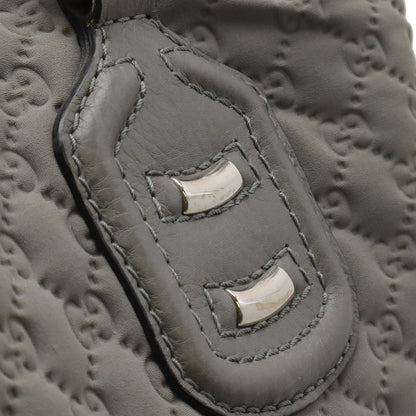 Gucci GG Neoprene Tote Shoulder Bag Nylon Leather Light Gray — view 5