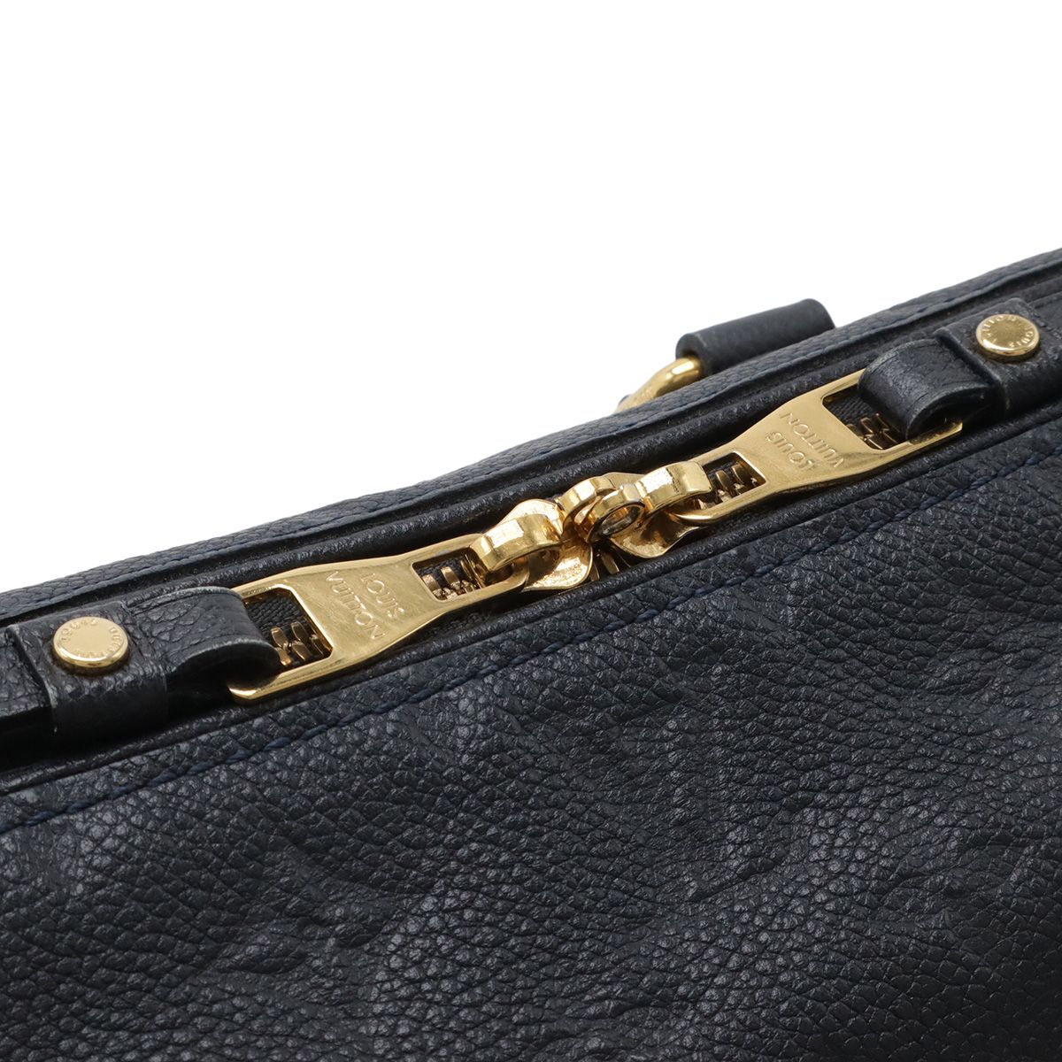 Louis Vuitton Monogram Empreinte Speedy Bandouliere 25 Handbag Infini Navy — view 4