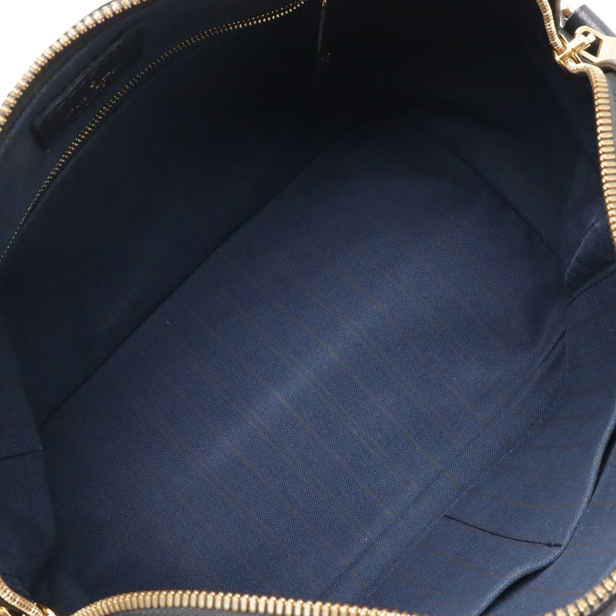 Louis Vuitton Monogram Empreinte Speedy Bandouliere 25 Handbag Infini Navy — view 6
