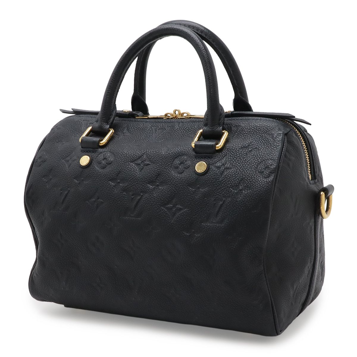 Louis Vuitton Monogram Empreinte Speedy Bandouliere 25 Handbag Infini Navy — view 2
