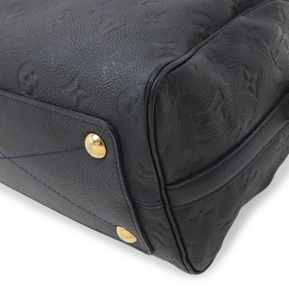 Louis Vuitton Monogram Empreinte Speedy Bandouliere 25 Handbag Infini Navy — view 3