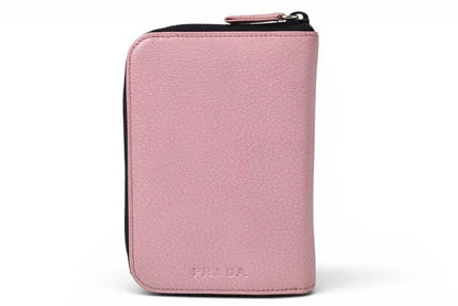 Prada System Notebook Cover Zip Around Leather Pink Bible Agenda