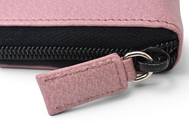 Prada System Notebook Cover Zip Around Leather Pink Bible Agenda — view 6