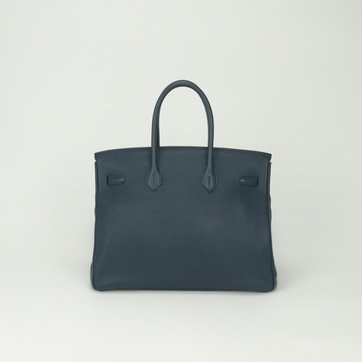 Hermes Birkin 35 Tote Togo Blue de Malte Navy Silver — view 3