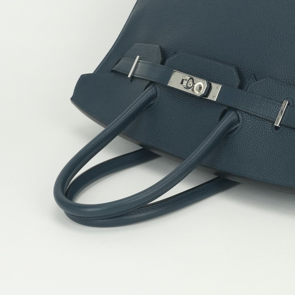 Hermes Birkin 35 Tote Togo Blue de Malte Navy Silver — view 4