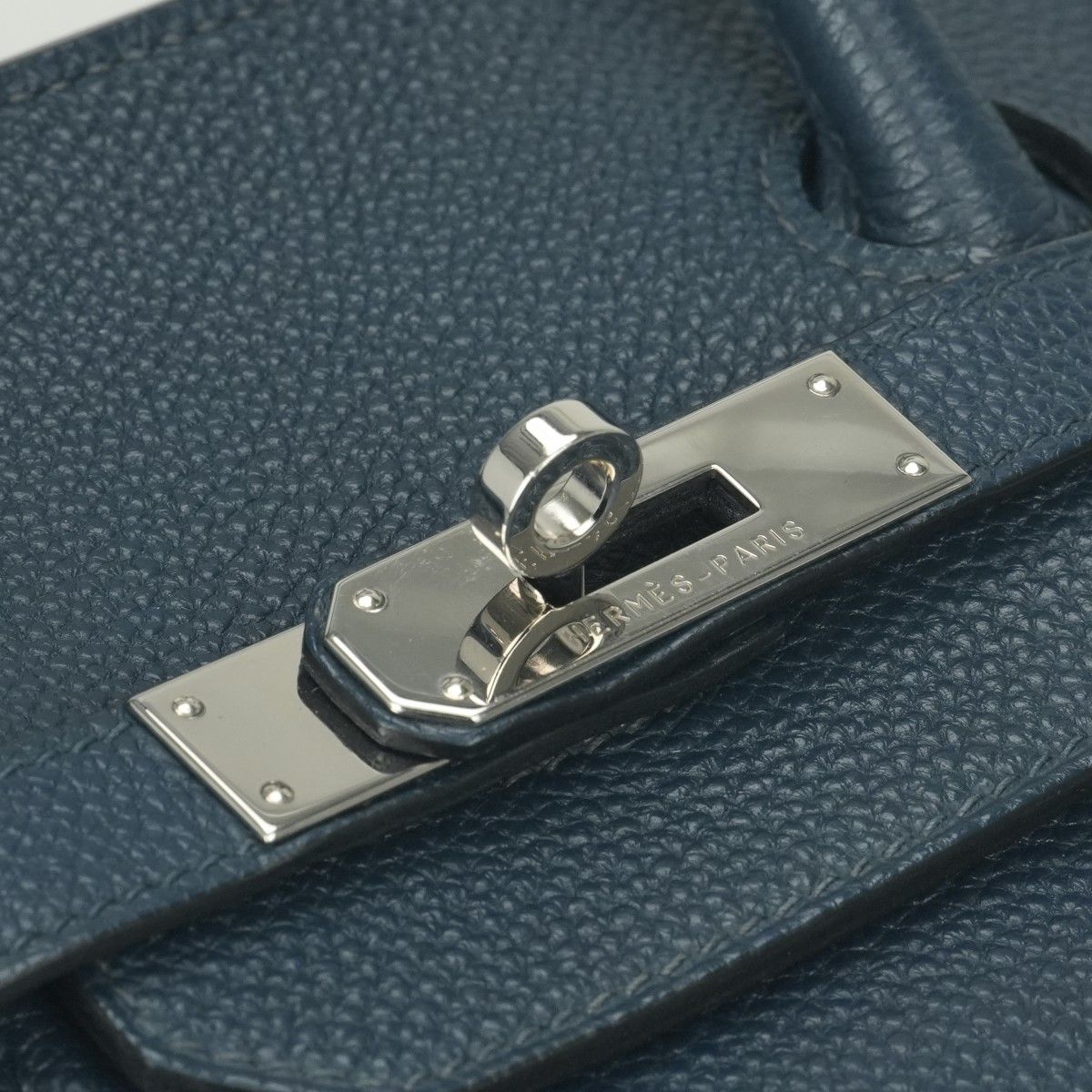 Hermes Birkin 35 Tote Togo Blue de Malte Navy Silver — view 7