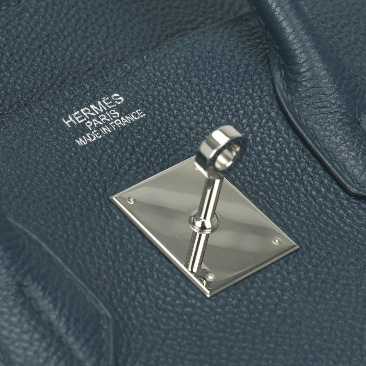 Hermes Birkin 35 Tote Togo Blue de Malte Navy Silver — view 8