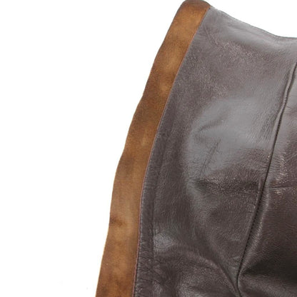 Fendi Long Boots Suede Lace Up 36 Brown — view 8