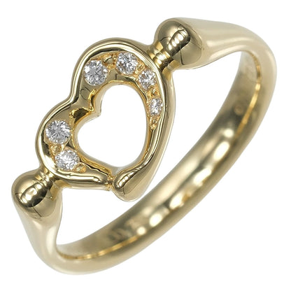 Tiffany & Co Open Heart Gold Diamond Ring