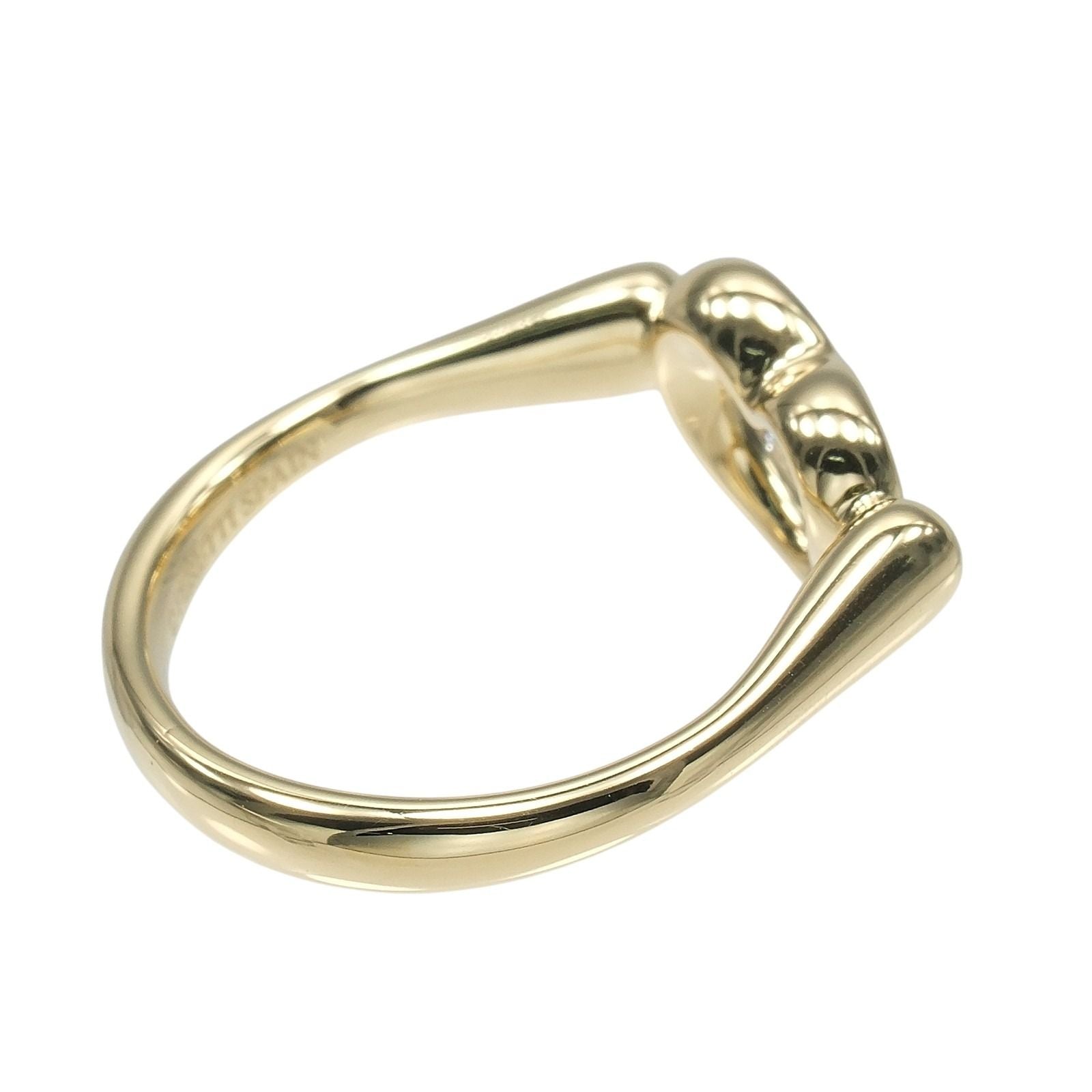 Tiffany & Co Open Heart Gold Diamond Ring — view 8