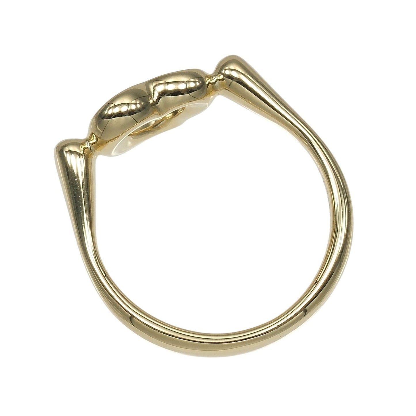 Tiffany & Co Open Heart Gold Diamond Ring — view 9