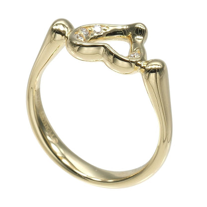 Tiffany & Co Open Heart Gold Diamond Ring — view 3