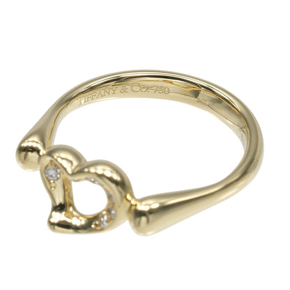 Tiffany & Co Open Heart Gold Diamond Ring — view 5