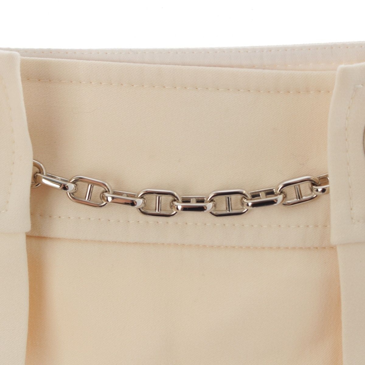 Hermes Chaine D'ancre Skirt White 34 — view 5