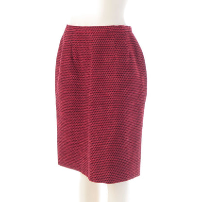 Dior Wool Vintage Jacket Skirt Set Red 13 — view 5