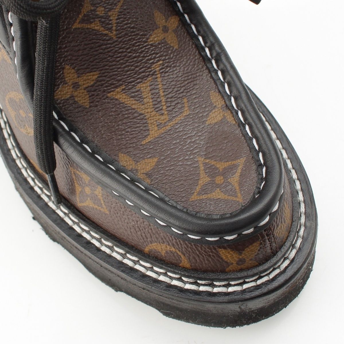 Louis Vuitton LV Boble Monogram Derby Tyrolean Shoes Brown — view 6