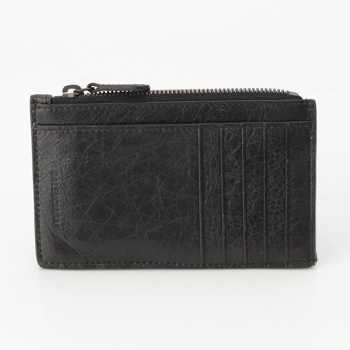 Balenciaga le City Long Leather Coin Case Wallet Black — view 2